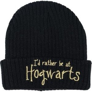 Kids Black Hogwarts Beanie